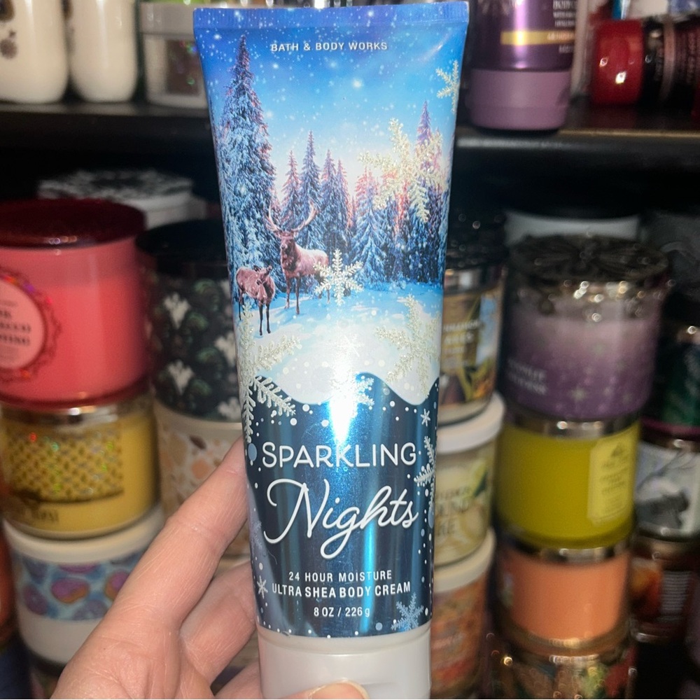 Rare Bath and Body Works Sparkling Nights Body Cream with Elk